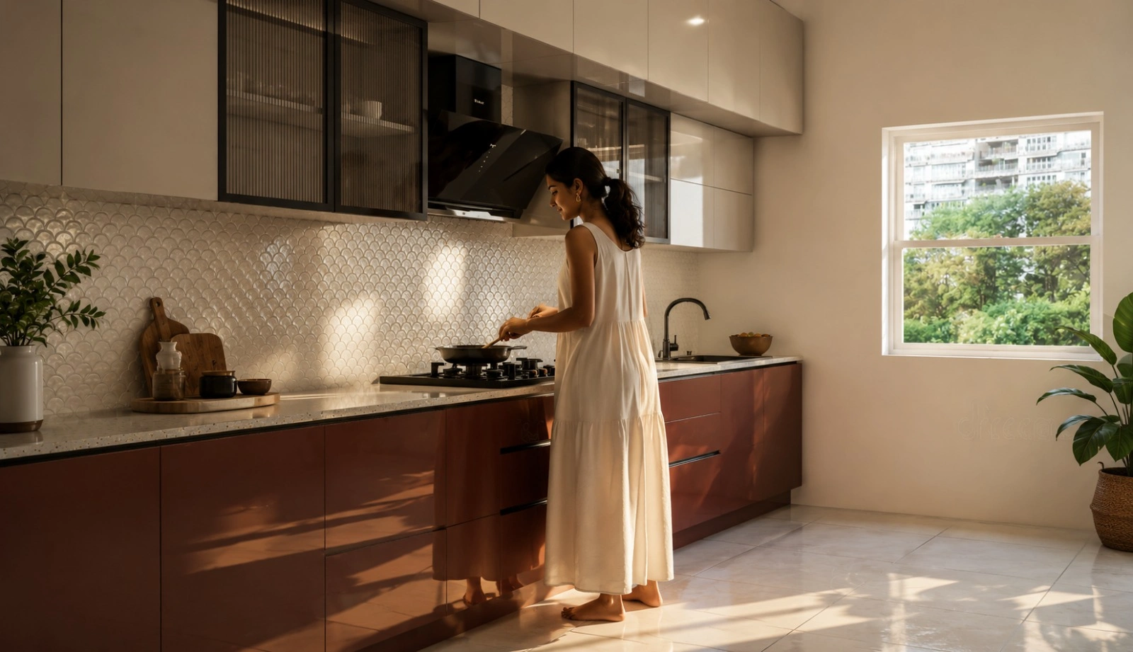 Sleek Modular Kitchen Design by Yello Wall Decor