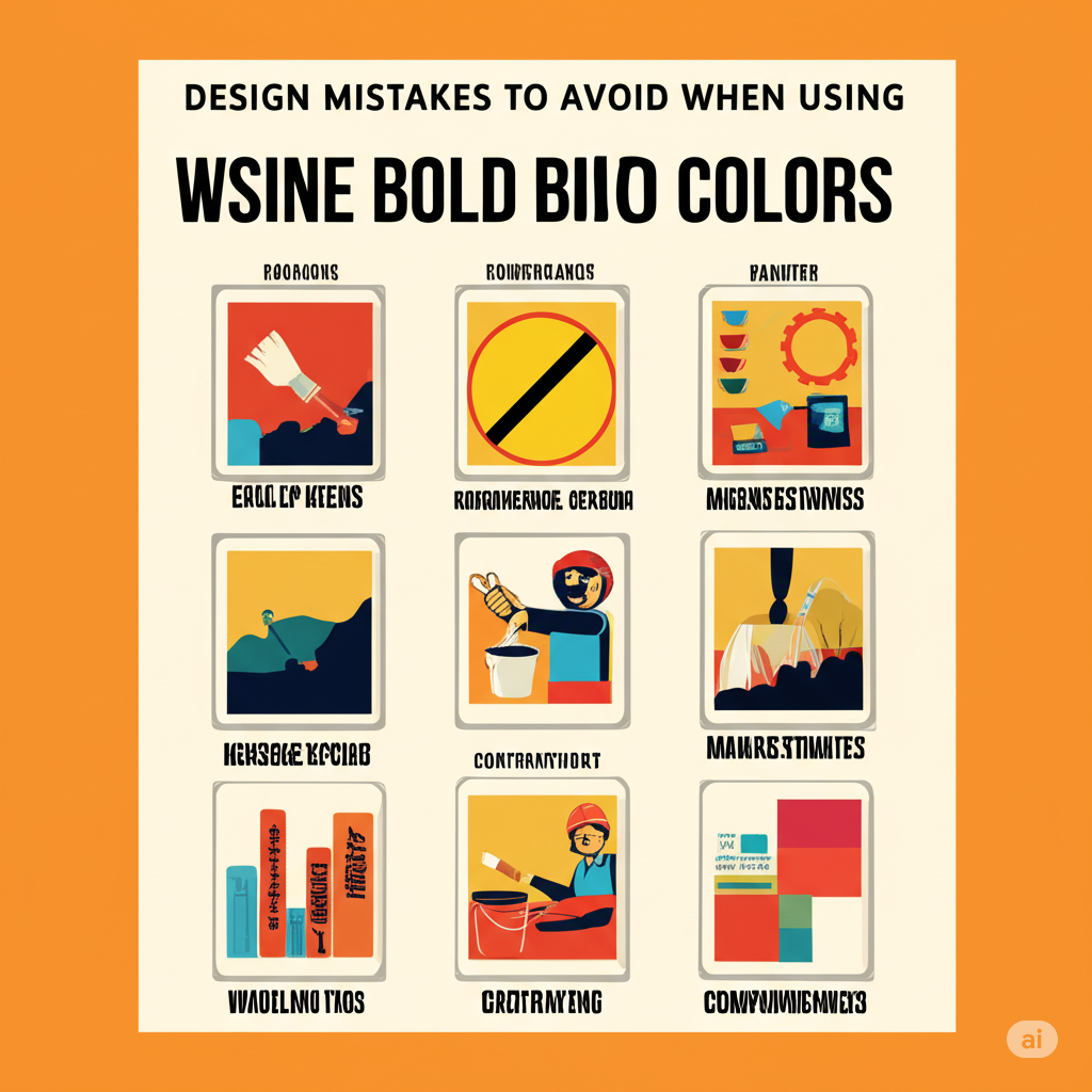"A living room featuring bold color combinations with tips from the Color Guide for Interiors to avoid common design mistakes."