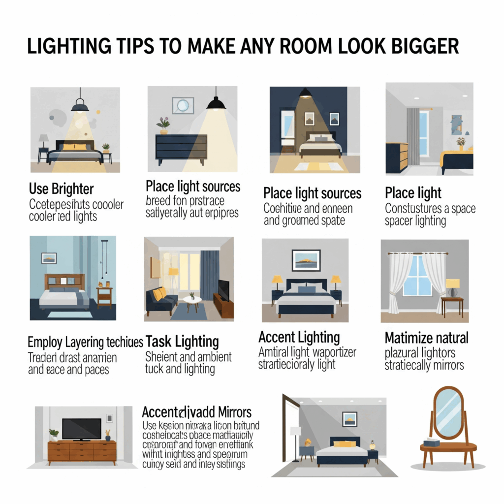 Modern room featuring false ceiling with LED lighting to enhance space and brightness by Yello-W-Alldecor.
