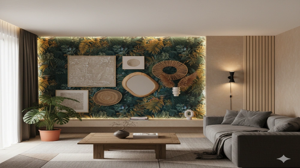 Modern Wall Decor Ideas 2025 featuring wallpapers, textures, and artistic accents by Yellow-W-Alldecor