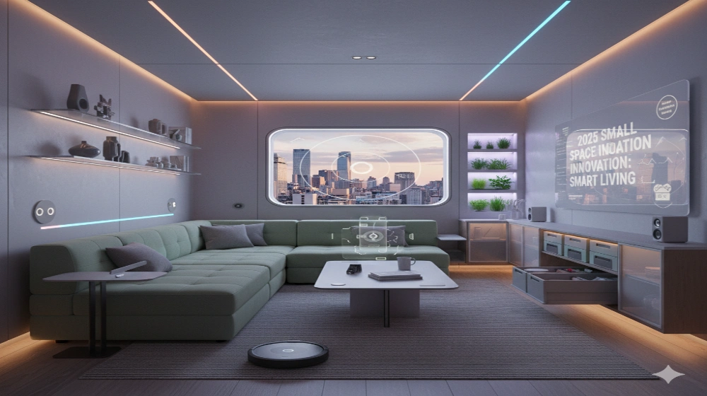 Small space interior design with smart storage and decor by Yello-w-alldecor
