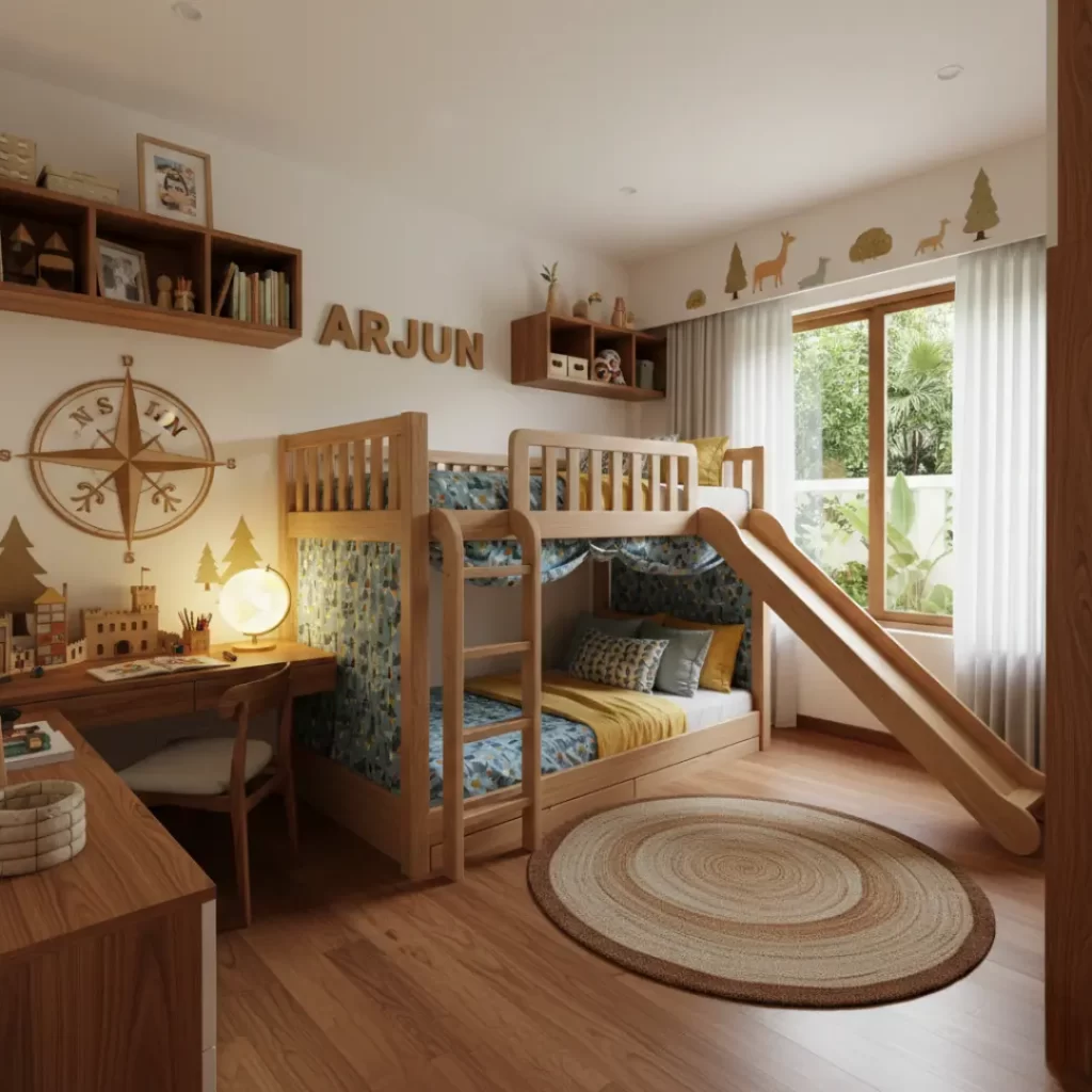 Kids bedroom designers in Bangalore by Yello-W-AllDecor