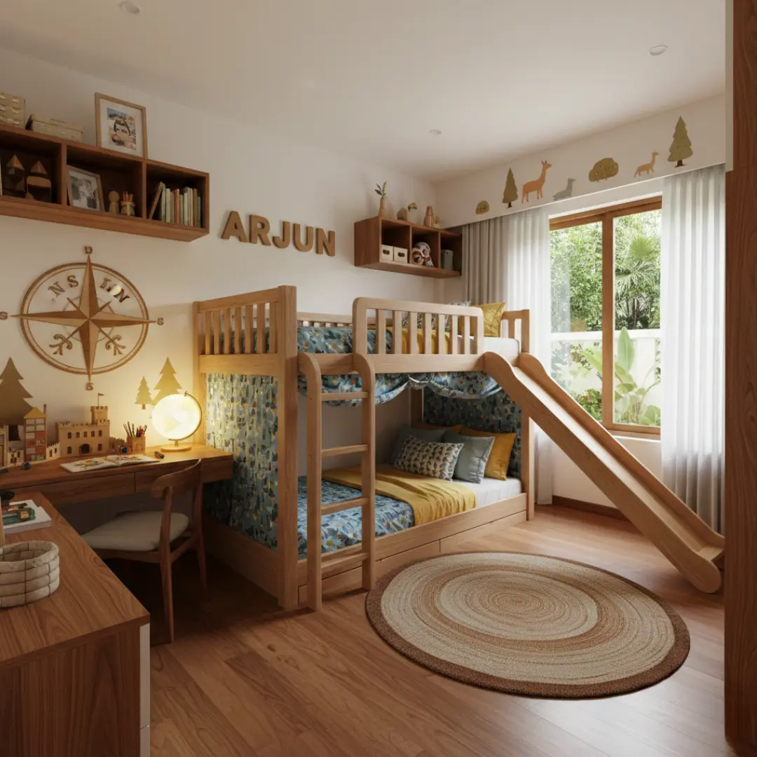 Kids bedroom designers in Bangalore by Yello-W-AllDecor