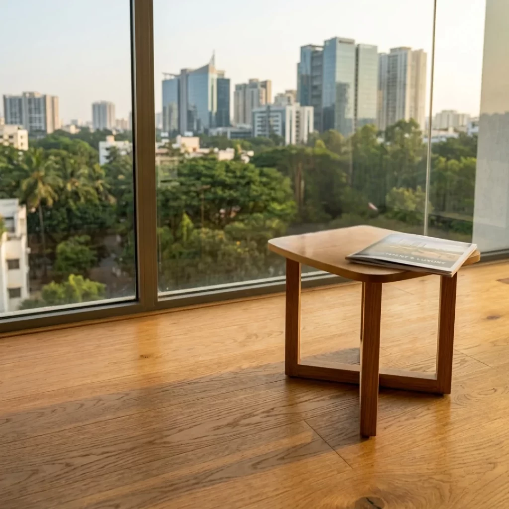 Professional wooden flooring services in Bangalore improving home value by Yellow Wall Decor