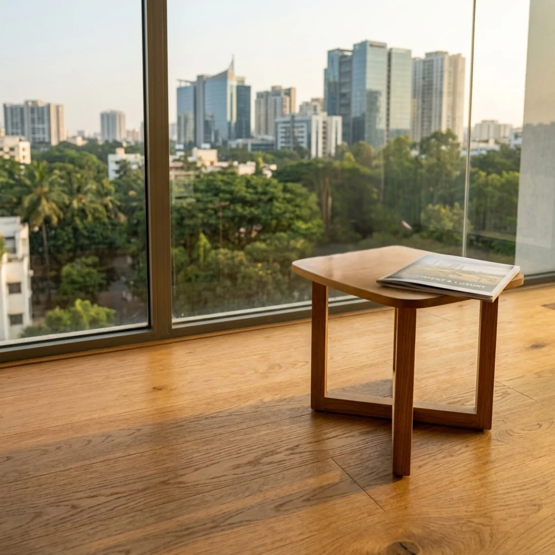 Professional wooden flooring services in Bangalore improving home value by Yellow Wall Decor