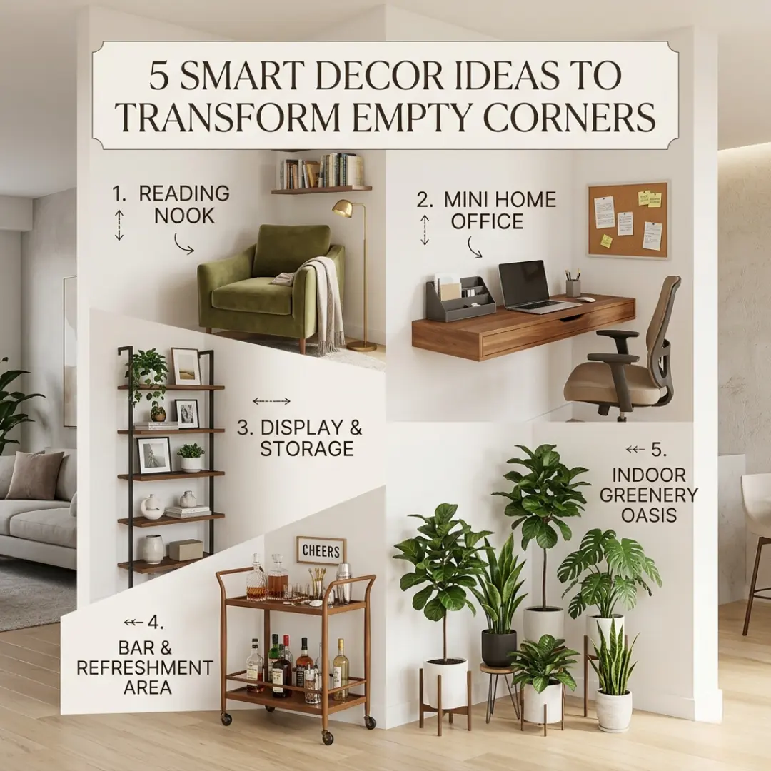 empty corner decor ideas for stylish and functional home interiors