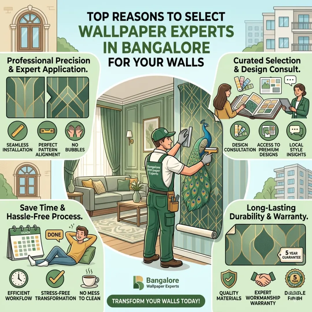 Yellow Wall Decor wallpaper services in Bangalore