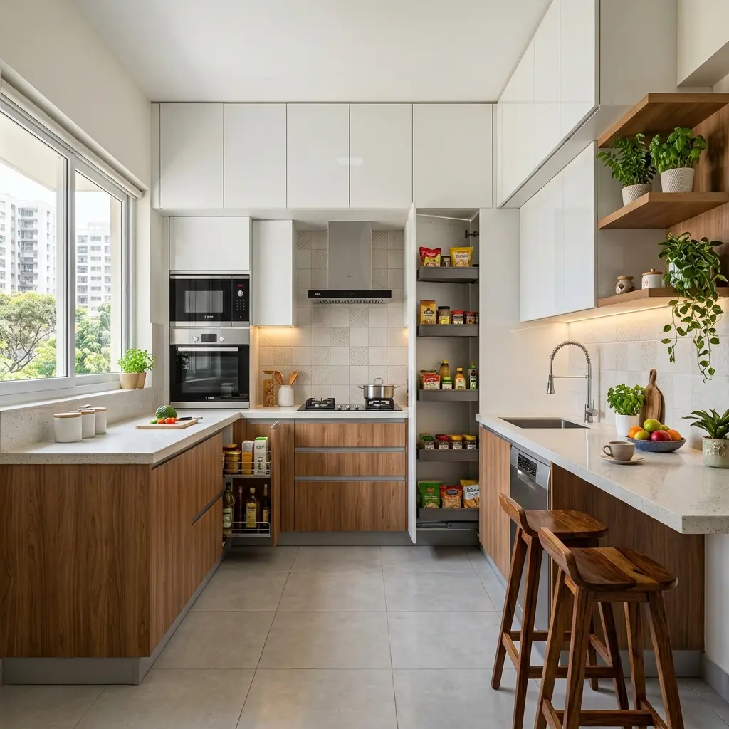 Modern Modular Kitchen Design Bangalore by YellowAllDecor for contemporary homes