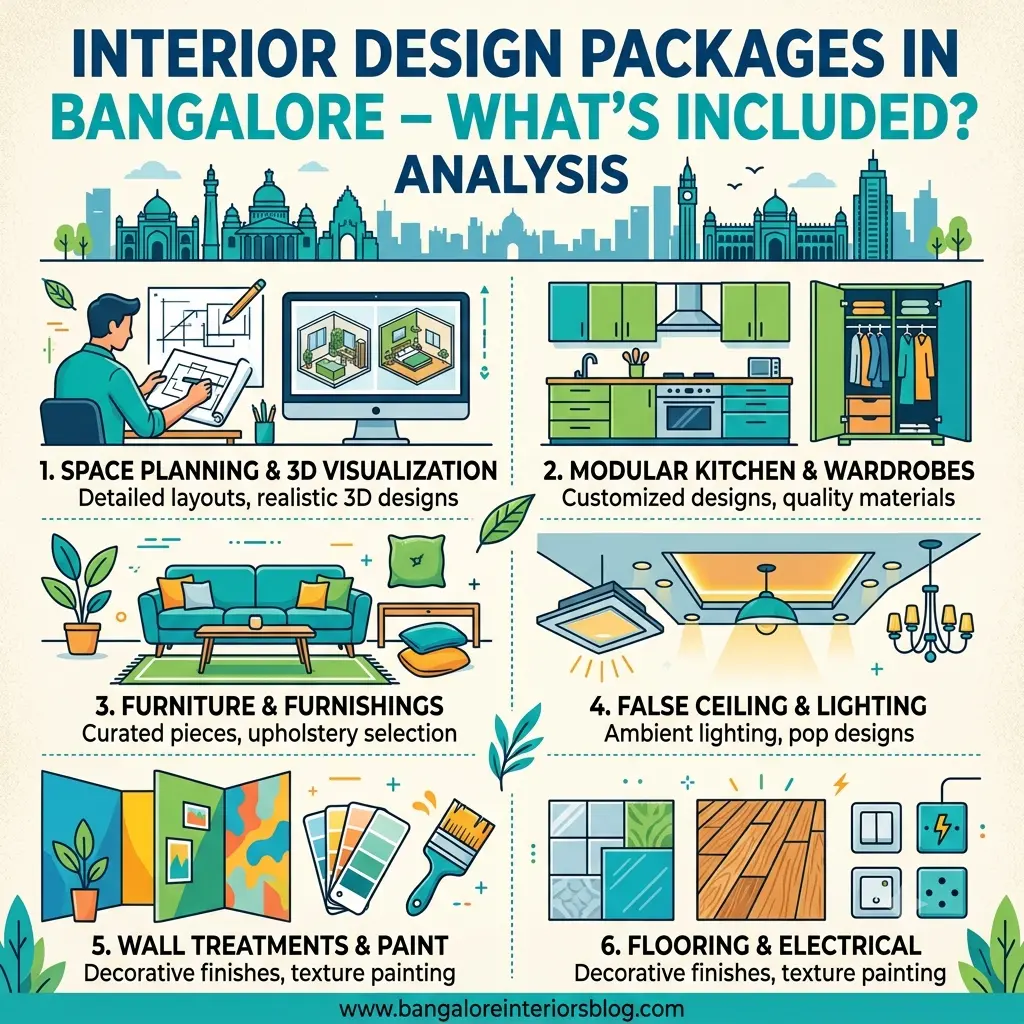 Interior Design Packages in Bangalore by YellowAllDecor for modern homes and apartments