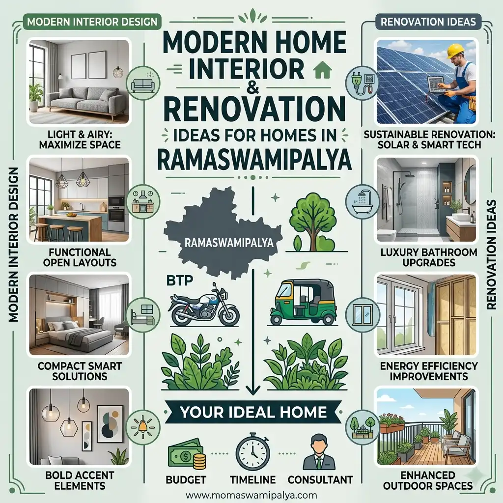 Modern home interiors by interior designers in Ramaswamipalya