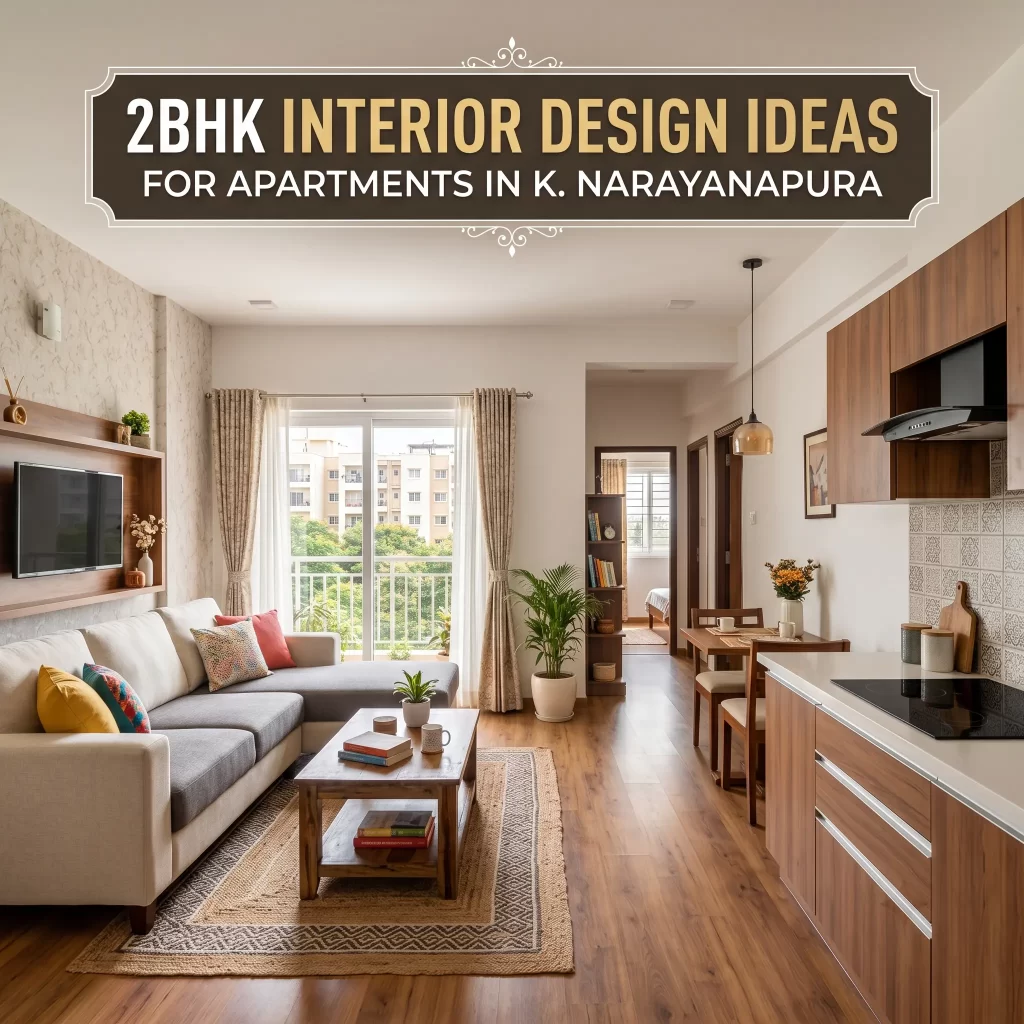 2BHK interior design in K. Narayanapura by Yello-W-All Decor