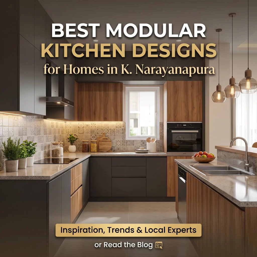 Modular kitchen in K. Narayanapura by Yello-W-All Decor
